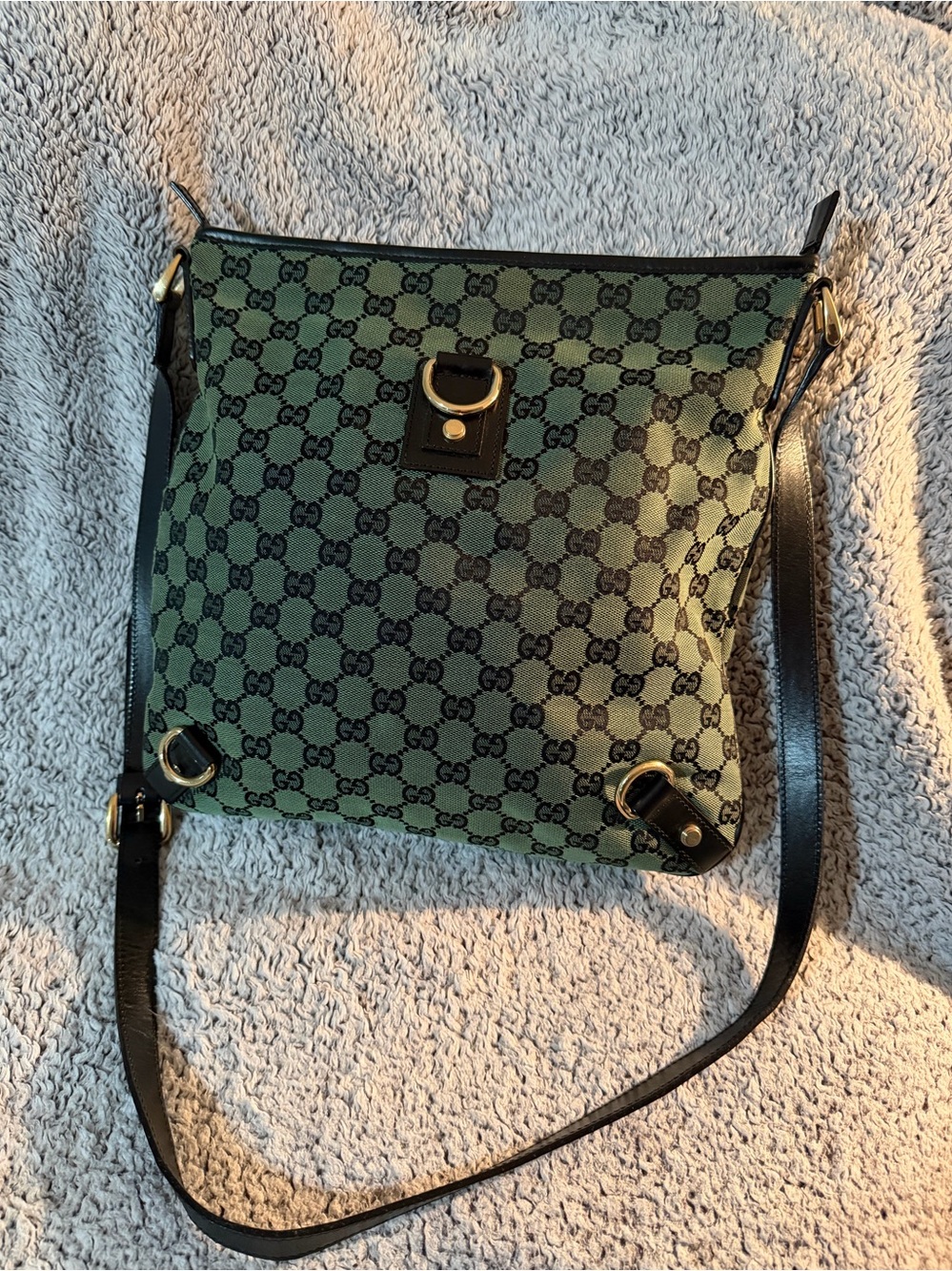 Gucci Dark Green GG Canvas Crossbody